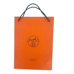 Hermes Orange Shopping Bag